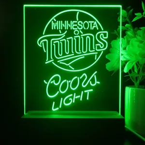Minnesota Twins Coors Light LED Desk Light