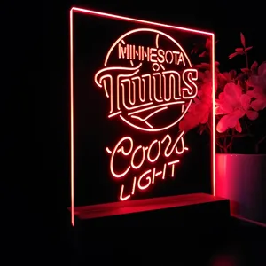 Minnesota Twins Coors Light LED Desk Light
