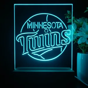 Minnesota Twins Logo 1 LED Desk Light