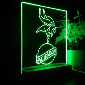Minnesota Vikings Blue Moon LED Desk Light