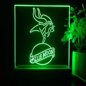 Minnesota Vikings Blue Moon LED Desk Light
