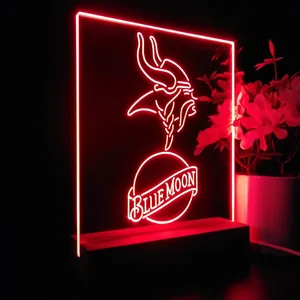 Minnesota Vikings Blue Moon LED Desk Light