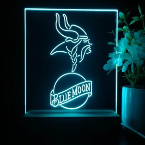 Minnesota Vikings Blue Moon LED Desk Light