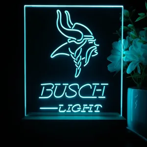 Minnesota Vikings Busch Light LED Desk Light