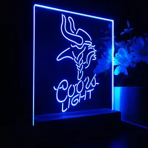 Minnesota Vikings Coors Light LED Desk Light