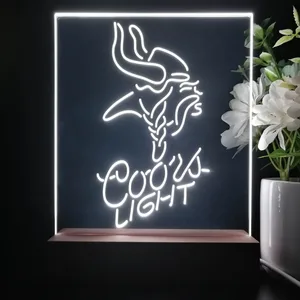 Minnesota Vikings Coors Light LED Desk Light