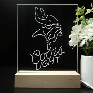 Minnesota Vikings Coors Light LED Desk Light