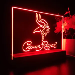 Minnesota Vikings Crown Royal LED Desk Light