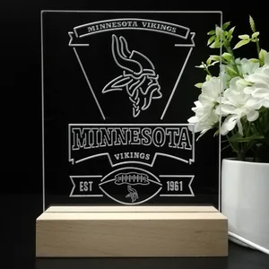 Minnesota Vikings EST 1961 LED Desk Light