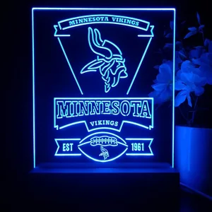 Minnesota Vikings EST 1961 LED Desk Light