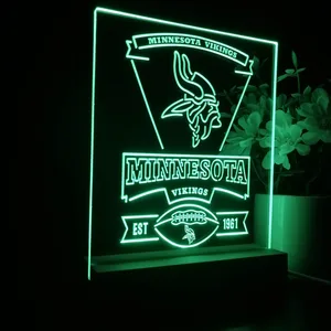 Minnesota Vikings EST 1961 LED Desk Light