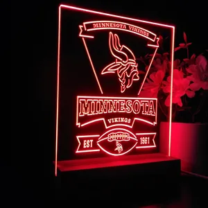 Minnesota Vikings EST 1961 LED Desk Light