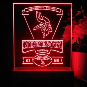 Minnesota Vikings EST 1961 LED Desk Light