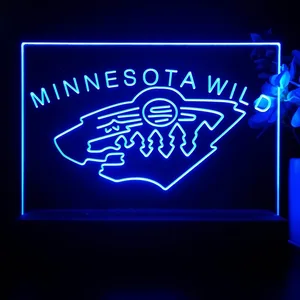 Minnesota Wild Logo 1 LED Desk Light - Legacy Edition