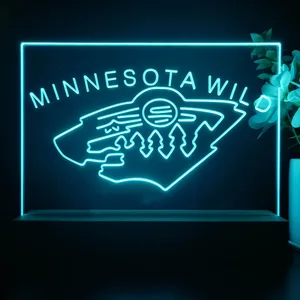 Minnesota Wild Logo 1 LED Desk Light - Legacy Edition