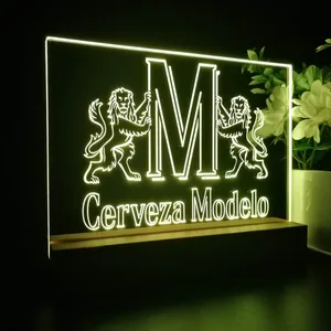 Modelo M Logo LED Desk Light
