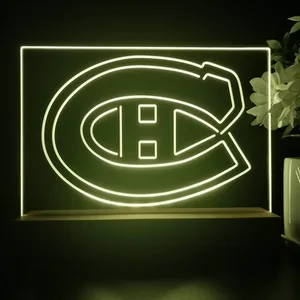 Montreal Canadiens Logo 1 LED Desk Light