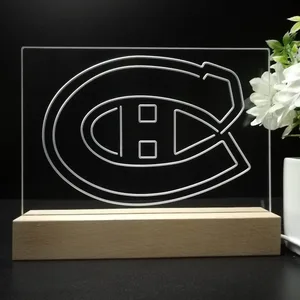 Montreal Canadiens Logo 1 LED Desk Light