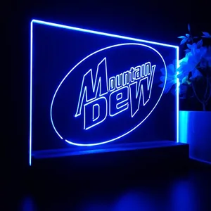 Mountain Dew Logo LED Desk Light