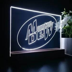 Mountain Dew Logo LED Desk Light