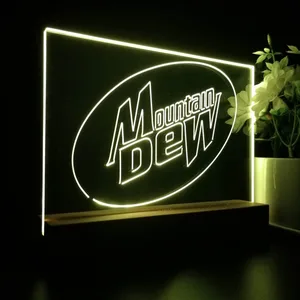 Mountain Dew Logo LED Desk Light