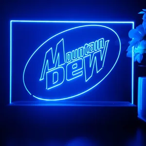 Mountain Dew Logo LED Desk Light