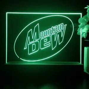 Mountain Dew Logo LED Desk Light