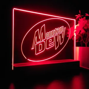 Mountain Dew Logo LED Desk Light