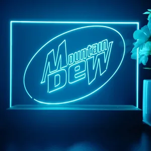Mountain Dew Logo LED Desk Light