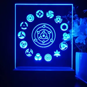 Naruto Akatsuki Sasuke Kakashi Sharingan LED Desk Light