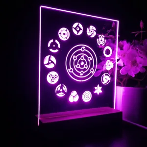 Naruto Akatsuki Sasuke Kakashi Sharingan LED Desk Light