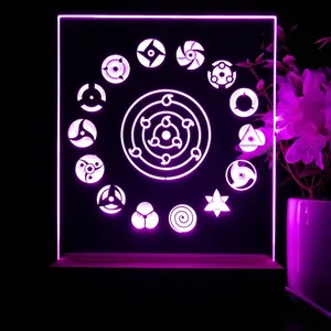 Naruto Akatsuki Sasuke Kakashi Sharingan LED Desk Light