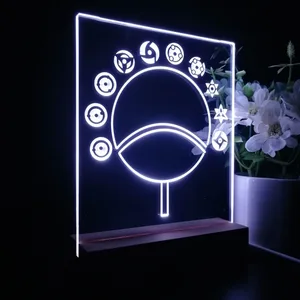 Naruto Sharingan Circular Fan LED Desk Light