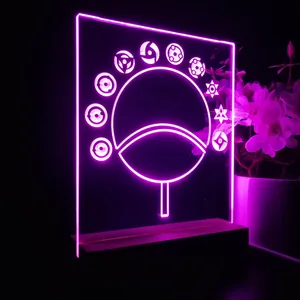 Naruto Sharingan Circular Fan LED Desk Light
