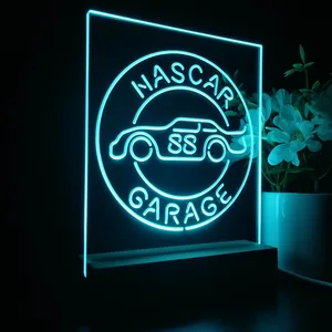 Nascar 88 Garage Dale Jr LED Desk Light