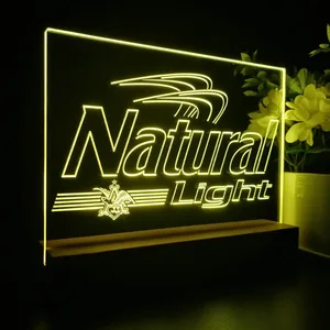Natural Light Small Logo LED Desk Light