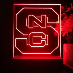 NC State Wolfpack Logo LED Desk Light