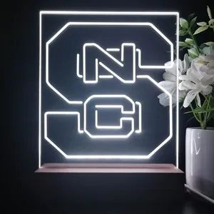 NC State Wolfpack Logo LED Desk Light