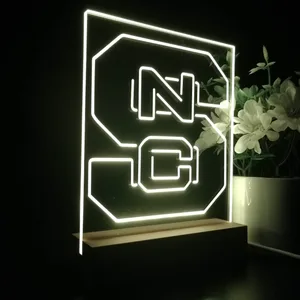 NC State Wolfpack Logo LED Desk Light