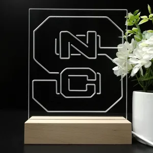 NC State Wolfpack Logo LED Desk Light