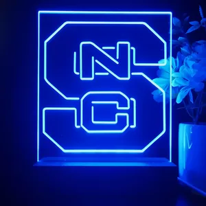 NC State Wolfpack Logo LED Desk Light