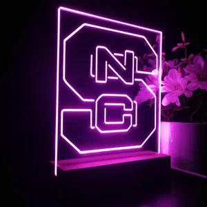 NC State Wolfpack Logo LED Desk Light