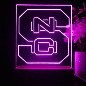 NC State Wolfpack Logo LED Desk Light