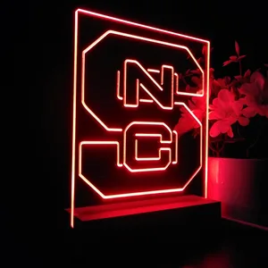 NC State Wolfpack Logo LED Desk Light