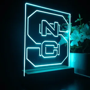 NC State Wolfpack Logo LED Desk Light