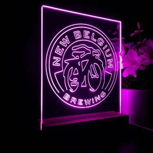 New Belgium Brewing Fat Tire Logo LED Desk Light