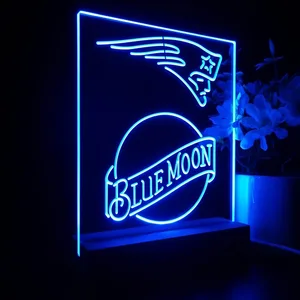 New England Patriots Blue Moon LED Desk Light