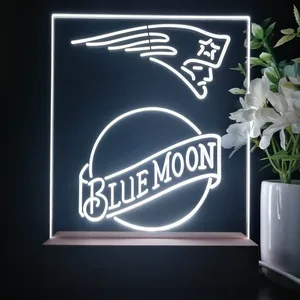 New England Patriots Blue Moon LED Desk Light