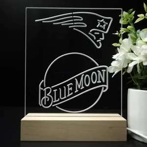 New England Patriots Blue Moon LED Desk Light