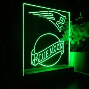 New England Patriots Blue Moon LED Desk Light